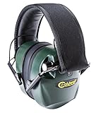 Caldwell E-Max – Erwachsene Grün – Elektronischer Gehörschutz 21 NRR mit Schallverstärkung – Verstellbare Ohrenschützer für Schießen, Jagd und Reichweite