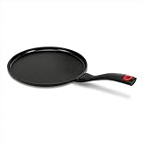 Beka Crepes pfanne induktion, Pancake Pfanne antihaft 30 cm, aus Aluguss, mit hitzeabweisendem Griff aus Kunststoff, schwarz, Energy Kollektion