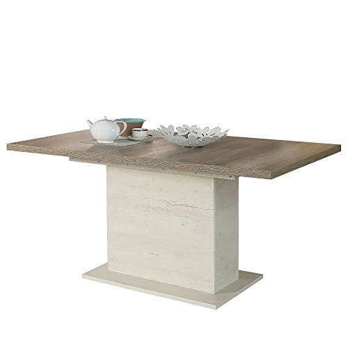 Esstisch - weiß - 76,6 cm - 90 cm - Tische > Esstische - Möbel Kraft