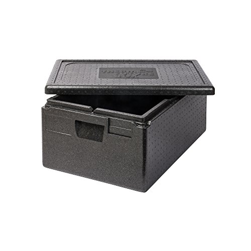 Thermo Future Box GN 1/1 Premium Thermobox Kühlbox, Transportbox Warmhaltebox und Isolierbox mit Deckel,39 Liter 60 x 40 Thermobox,Thermobox aus EPP (expandiertes Polypropylen)