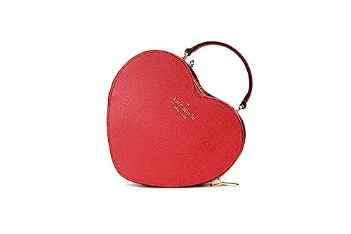 Kate Spade New York Love Shack Heart Purse Crossbody Handbag (Candied Cherry)
