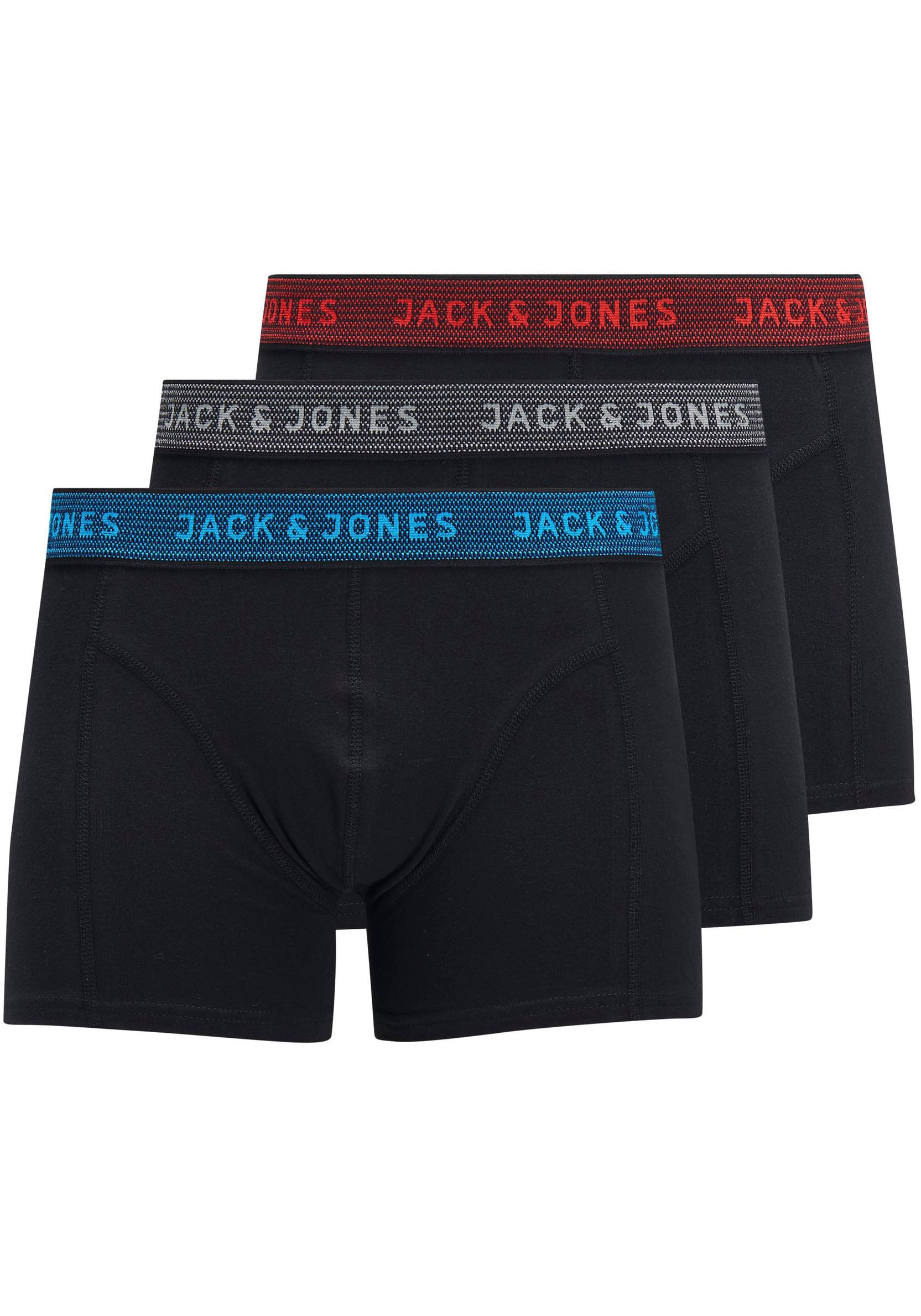 Jack & Jones Junior Boxershorts "JACWAISTBAND TRUNKS 3 PAC", (Packung, 3 St.)