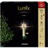 KRINNER Christbaumkerzen Lumix Superlight Flame mini, Elfenbein, 12er - weiss
