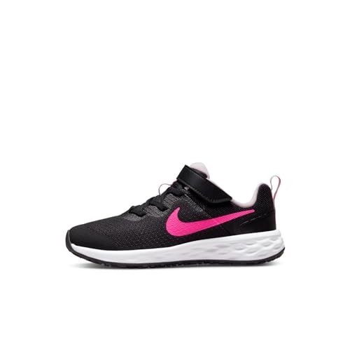 Nike Revolution 6 Nn (PSV) Running-Schuh, Black/Hyper Pink-Pink Foam, 31.5 EU