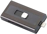 Callstel USB Stick iPhone: microSD-Speichererweiterung für iPhone & iPad, MFi-zertif, bis 128 GB (Speichererweiterung iPhone 5s)