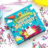 Happy Birthday - Die Meilensteine Deines Lebens, um all die schönen Ereignisse Deiner Kindheit aus 18 Jahren festzuhalten - Kaufen zur Geburt und Schenken zur Volljährigkeit