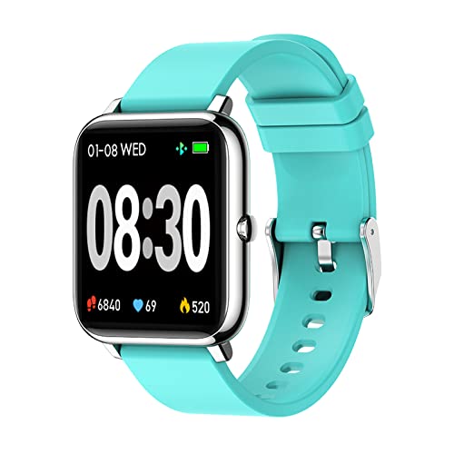 MICGIGI Herren Damen Smartwatch,1.4 Zoll Smart Watch mit Pulsmesser Schlafmonitor, Fitnesstracker mit Stoppuhr, Fitnessuhr mit Schrittzähler