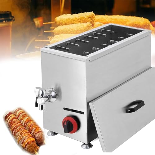 ExoticaBlend Corn Dog Friteuse Kommerzielle Käse Hot Dog Sticks Maker Maschine LPG Gas Fritteusen Für Küche Restaurant Snack Bar Kantine Hause