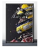 JCYMC Puzzle 1000 Stück Ayrton Senna F1 Formel Mclaren Weltmeister Poster Holz Adult Toys Dekompressionsspiel Jq413Mk