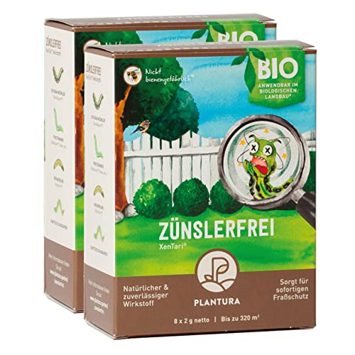 Plantura Zünslerfrei Xentari® Mittel gegen Buchsbaumzünsler, wirksam & biologisch, 32 g