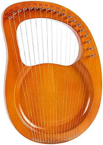 19 Saiten Holz Musik Mahagoni Lyre Harfe Musikinstrument mit Stimmschlüssel und Ersatzsaiten