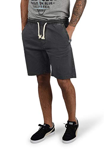 Indicode Abbey Herren Chino Shorts Bermuda Kurze Hose Aus Stretch-Material Regular Fit, Größe:XL, Farbe:Dark Grey (910)
