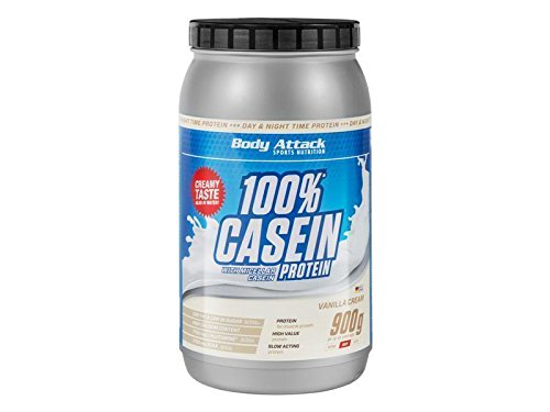 Body Attack 100% Casein Protein - 900g Strawberry Cream
