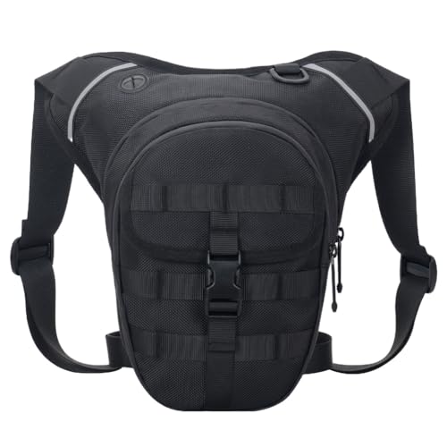 LYEAA Multifunktions-Motorrad-Oberschenkeltasche – robuste Drop-Leg-Tasche zum Wandern, Klettern, Angeln, wasserdicht und großes Fassungsvermögen