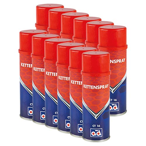 AD Chemie 12x Kettenspray Ct16 400ml Spraydose Spezialschmierstoff Für Ketten Gelenkverbindungen Scharniere Kettenöl Öl Oil 406067410