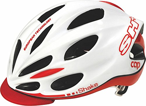 H&S SH bh163740701wr0107 Herren Helm, Fahrrad, Weiß/Rot, S/L (55 – 60)