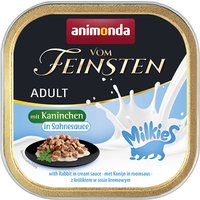 animonda Vom Feinsten Adult Milkies in Sauce 36 x 100 g - Kaninchen in Sahnesauce