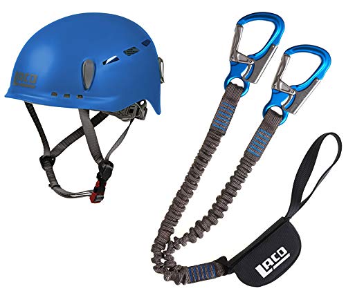 LACD Klettersteigset Pro Evo 2.0 + Helm Protector 2.0 Blue