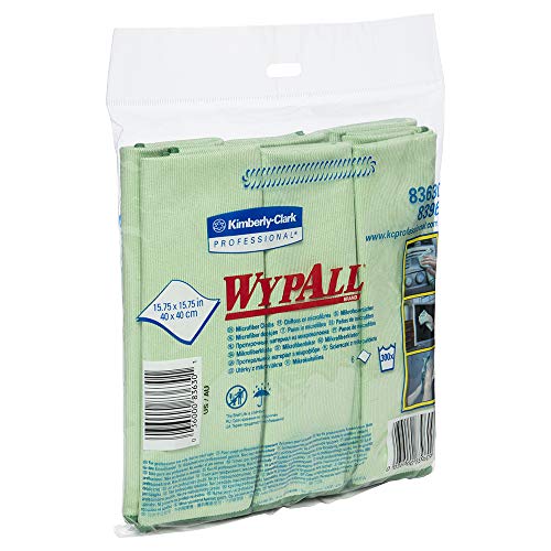 WypAll Mikrofasertücher 8396 – 1 Päckchen mit 6 Tüchern, grün