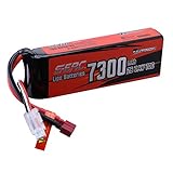 SUNPADOW 7300mah 2S 7.4V Lipo Battery 70C Soft Pack with Deans T Plug for RC Vehicles Car Truck Tank Buggy Truggy Boat Racing Hobby