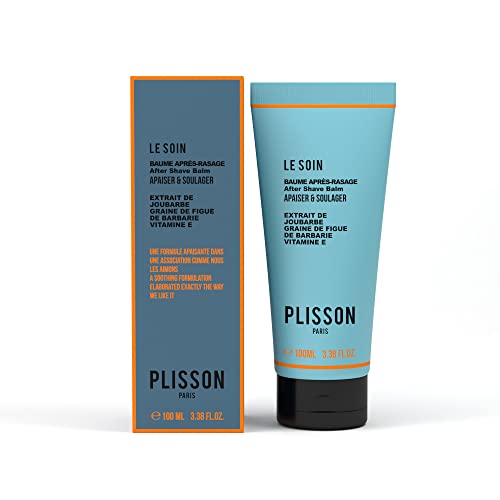Plisson - Natürlicher After Shave Balsam – alle Hauttypen – 97 % Inhaltsstoffe natürlichen Ursprungs, Wildmütterchen, Hauswurz, Kaktusfeige und Aloe Vera – hergestellt in Frankreich – 100 ml