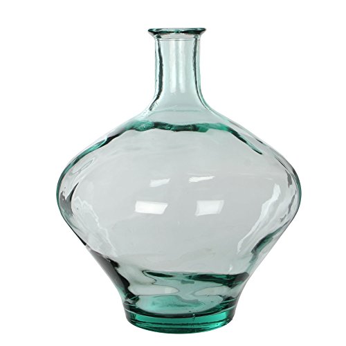 MICA Decorations Kyara Glasflasche/Vase, Glas, transparent, H. 46 cm D. 38 cm