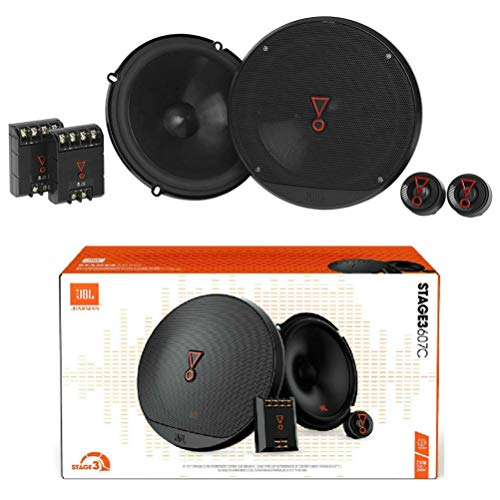 1 kit 2 Wege System kompatibel mit JBL STAGE3 607C 6,5" 165 mm 16,50 cm 50 watt rms max 150 watt mit tieftöner hochtöner Crossover 3 ohm Auto, kit im Paar