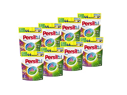 Persil 4in1 Color DISCS 352 WL (8 x 44 Waschladungen), Waschmittel mit Tiefenrein Technologie, Colorwaschmittel für reine Wäsche und hygienische Frische für die Maschine