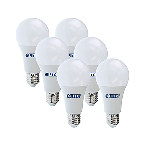 eLITe LED Lampe E27, 11W, 840, 4000K, Universalweiß, 990lm, 240°, ersetzt 75W, 6 Stück