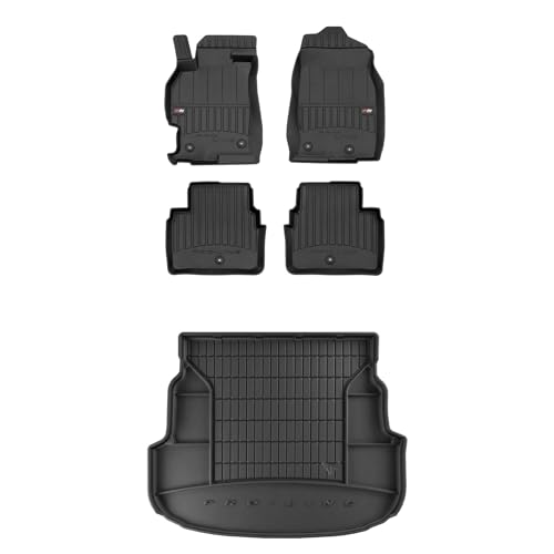 FROGUM ProLine 3D EIN Satz Gummimatten Exklusiven Auto Fußmatten und Kofferraumwanne Kofferraummatte für Mazda 6 II 2007-2012 | Die höchsten Kanten