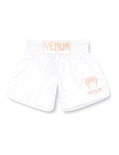 Venum Classic Thaibox Shorts, Weiß/Gold, S