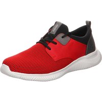 Rieker Herren Frühjahr/Sommer Sneaker, Rot Black/Red/Cenere/Schwarz/Blei 35, 42 EU