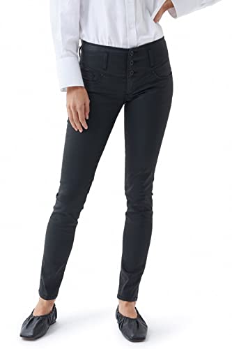 salsa jeans Damen Mystery Skinny Jeans, Schwarz (Negro 0000), 34 (Herstellergröße: 29)