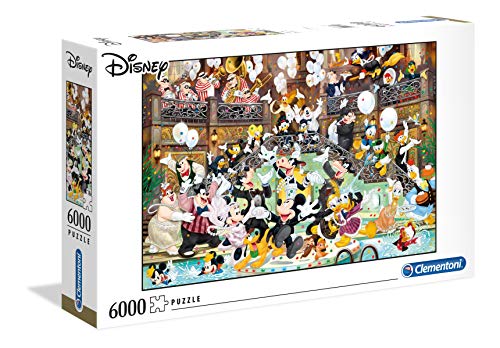 Clementoni 36525 Disney Gala – Puzzle 6000 Teile, High Quality Collection, Geschicklichkeitsspiel für die ganze Familie, farbenfrohes Legespiel, Erwachsenenpuzzle ab 10 Jahren