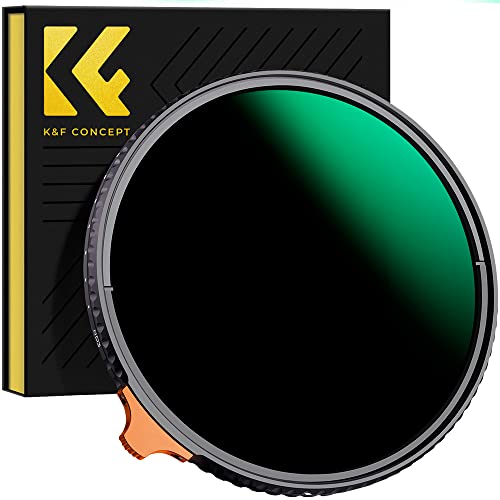 K&F Concept Nano X-Serie Variabler ND Filter ND3-ND1000 Graufilter 77mm(1.5-10 Blendenstufen)
