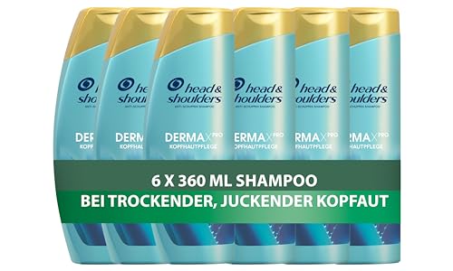 Head & Shoulders DERMAXPRO Beruhigend Anti-Schuppen Shampoo & Kopfhautpflege bei trockener, juckender Kopfhaut (verbunden mit Schuppen), 360ml