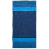 Dyckhoff Saunatuch Two Tone Stripe blau, 100x200 cm