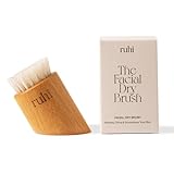 RUHI Gesichtsbürste zur Trockenbürsten Massage/gefertigt in Deutschland/ 100% Naturborsten/regionales, FSC-zertifiziertes Buchenholz/dry brush face/Trockenbürste Gesicht