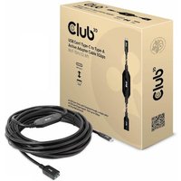 Club 3D USB Gen1 Typ-C zu Typ-A aktives Kabel 5Gbps 10m Bu./St.