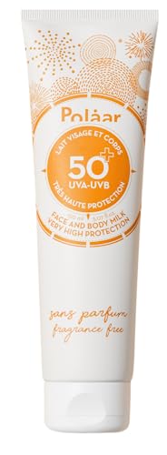 Polåar - Sunscreen Fluid SPF 50+ mit sehr hohem Schutz ohne Duft - 150 ml - Creme - Gesichts- und Körperpflege - Alle Hauttypen - Nicht färbend - Nicht fettend - Made in France