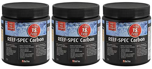 Red Sea Reef-SPEC Kohlenstoffstoffe, 500 ml, hochaktiviert, für Meeres- und Riffaquarien, 3 Stück