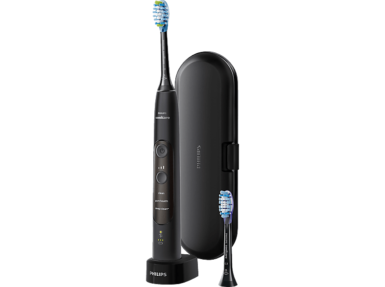 PHILIPS Sonicare HX9601/02 ExpertClean 7300 Elektrische Zahnbürste Schwarz, Reinigungstechnologie: Schalltechnologie
