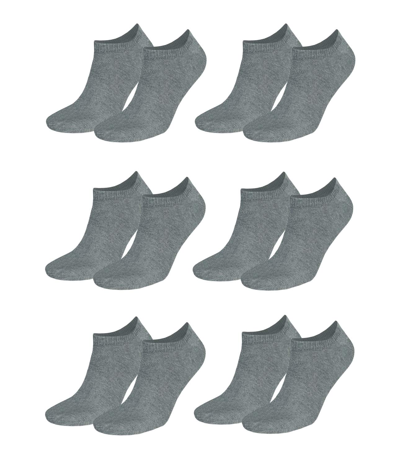 Tommy Hilfiger Herren Classic Sneaker 342023001 6Paar, Farbe:Grau, Größe:47-49, Artikel:Sneaker middle grey mel. 342023001-758