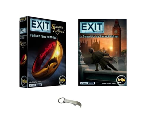 Set Spiele Exit auf Französisch + 1 Flaschenöffner Blumie (Set 2 Boxen B)