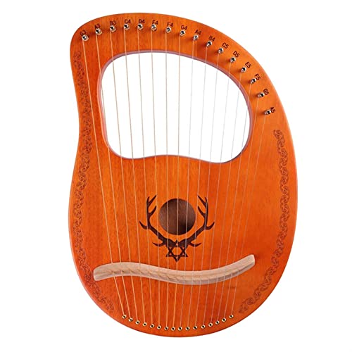 PECY 16-saitige Lyra-Harfe Mahagoni mit Stimmschlüssel Harfe Instrumente