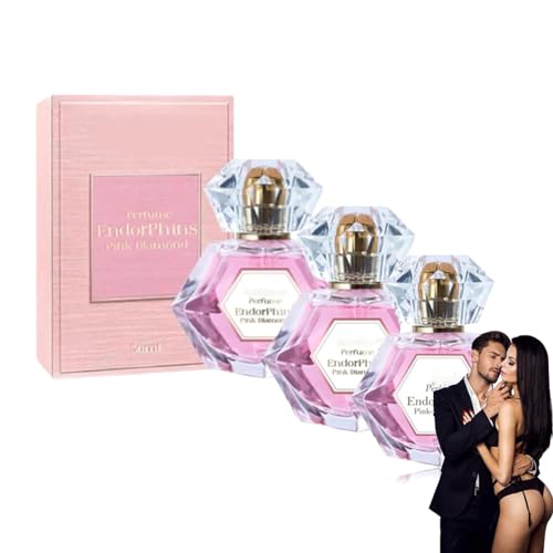 Flysmus Endorphins Pink Diamond Parfüm, Flysmus Vsa Dopamin Parfüm Für Frauen, Pheromone Parfum Woman, Pheromone Attraction Perfume, Adventskalender 2023 Frauen Parfüm (3 Stöcke)