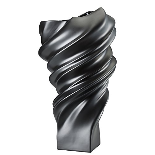 Rosenthal - Squall - Vase/Blumenvase - schwarz - matt - Höhe 32 cm