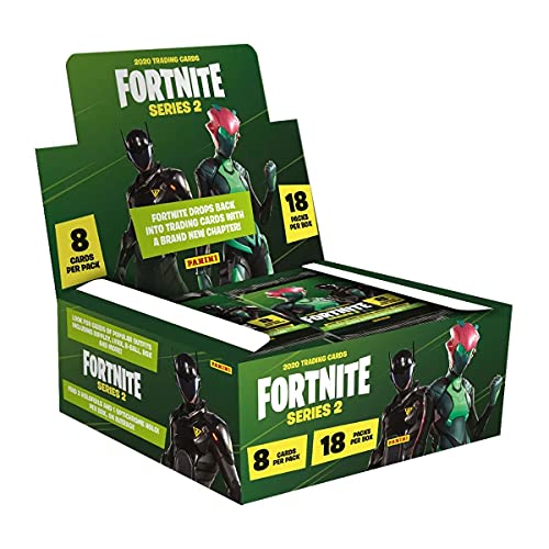 Panini Fortnite Serie 2 - Tradind Cards - Display mit 18 Booster