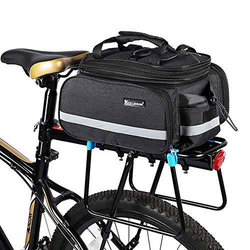 Shulishishop Satteltasche Fahrrad GepäCkträGertasche Fahrrad Wasserdicht Fahrradzubehör Fahrradzubehör Fahrradzubehör Fahrradzubehör Mountainbike-Zubehör Black,Free Size