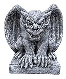 Steinfigur hockender Gargoyle Torwächter frostfest wetterfest Steinguss